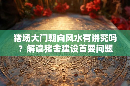 猪场大门朝向风水有讲究吗？解读猪舍建设首要问题