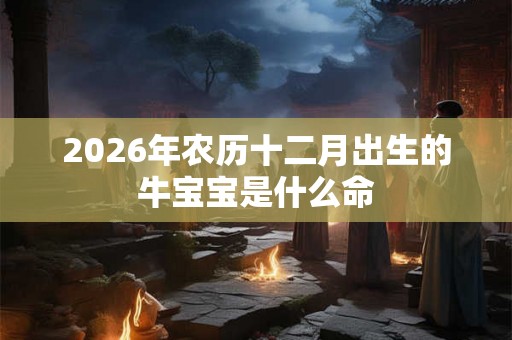 2026年农历十二月出生的牛宝宝是什么命
