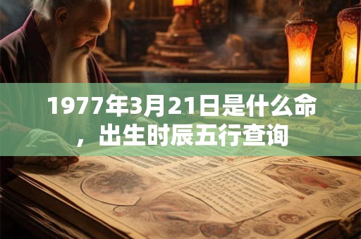 1977年3月21日是什么命，出生时辰五行查询