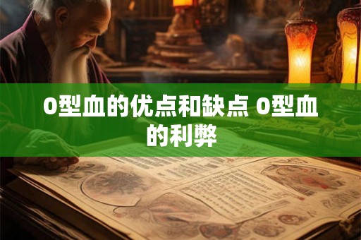 0型血的优点和缺点 0型血的利弊