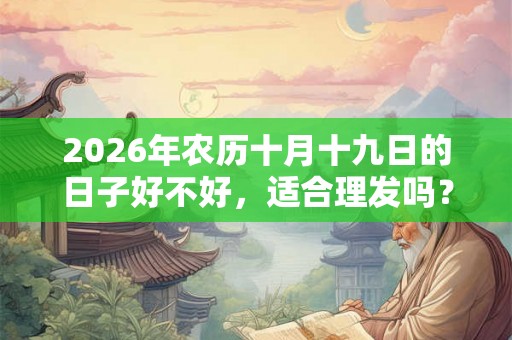 2026年农历十月十九日的日子好不好，适合理发吗？