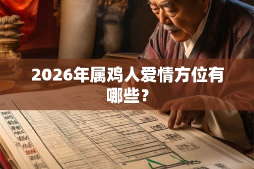 2026年属鸡人爱情方位有哪些？