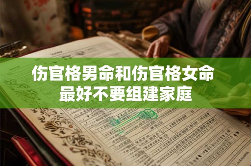 伤官格男命和伤官格女命 最好不要组建家庭