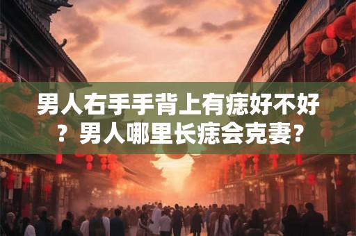 男人右手手背上有痣好不好?男人哪里长痣会克妻? 男人右手手背上有痣好不好?男人哪里长痣会克妻?