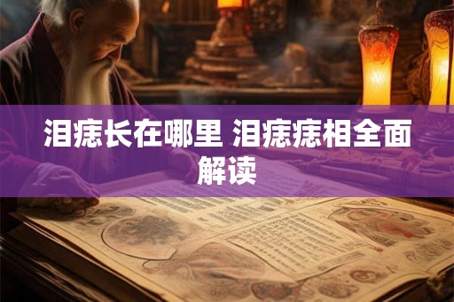 泪痣长在哪里 泪痣痣相全面解读