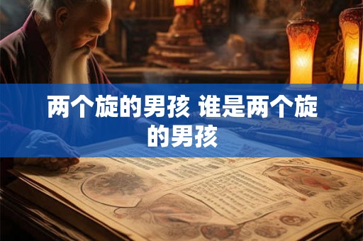 两个旋的男孩 谁是两个旋的男孩