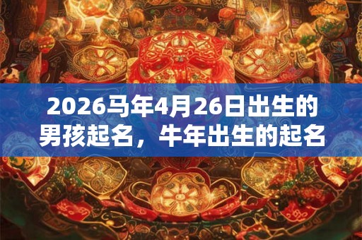 2026马年4月26日出生的男孩起名，牛年出生的起名禁忌是什么？