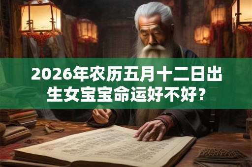 2026年农历五月十二日出生女宝宝命运好不好？