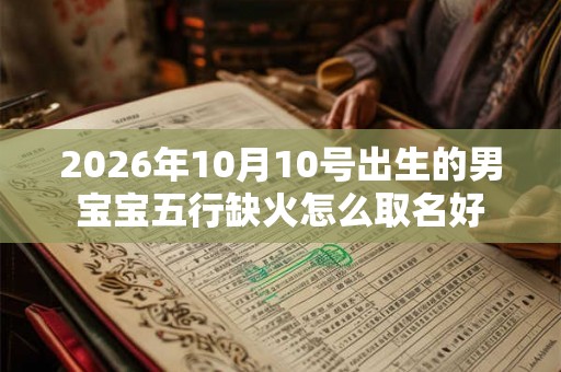 2026年10月10号出生的男宝宝五行缺火怎么取名好