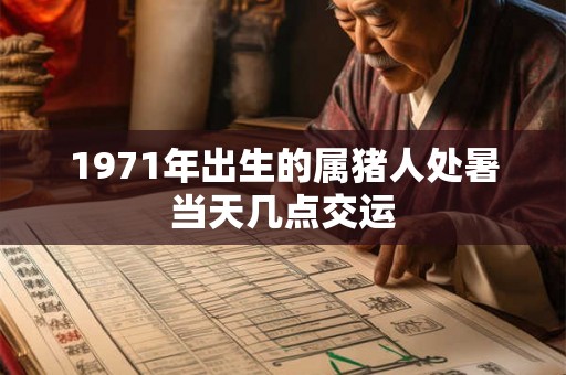 1971年出生的属猪人处暑当天几点交运