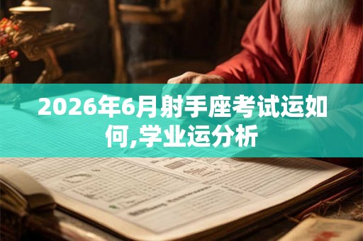 2026年6月射手座考试运如何,学业运分析