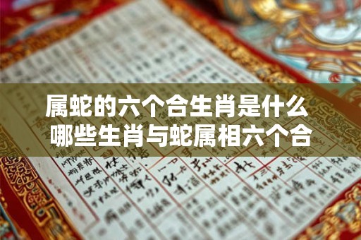 属蛇的六个合生肖是什么 哪些生肖与蛇属相六个合