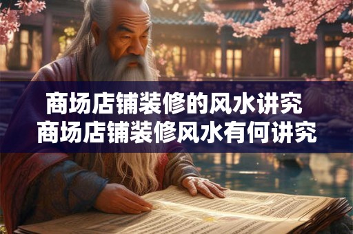 商场店铺装修的风水讲究 商场店铺装修风水有何讲究