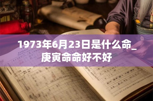 1973年6月23日是什么命_庚寅命命好不好