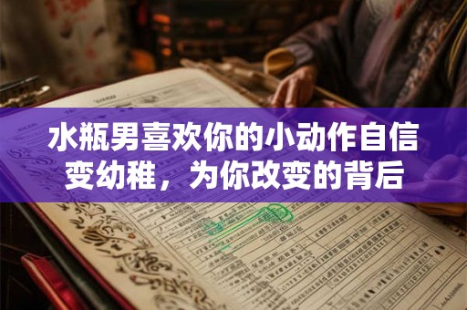 水瓶男喜欢你的小动作自信变幼稚,为你改变的背后 水瓶男喜欢你的小动作自信变幼稚,为你改变的背后