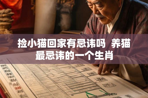 捡小猫回家有忌讳吗  养猫最忌讳的一个生肖