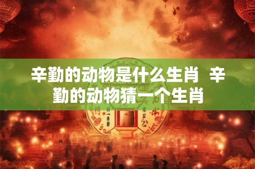 辛勤的动物是什么生肖  辛勤的动物猜一个生肖
