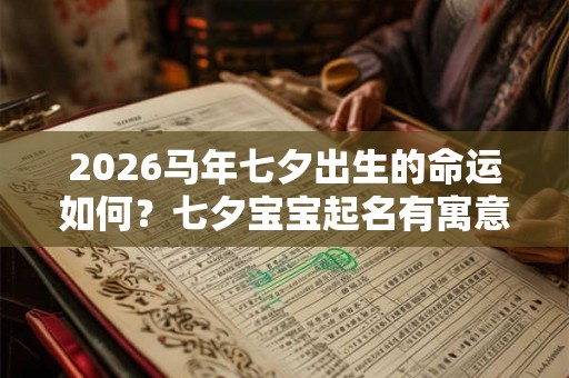 2026马年七夕出生的命运如何？七夕宝宝起名有寓意