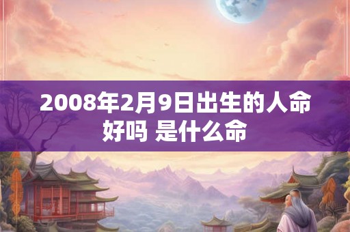 2008年2月9日出生的人命好吗 是什么命
