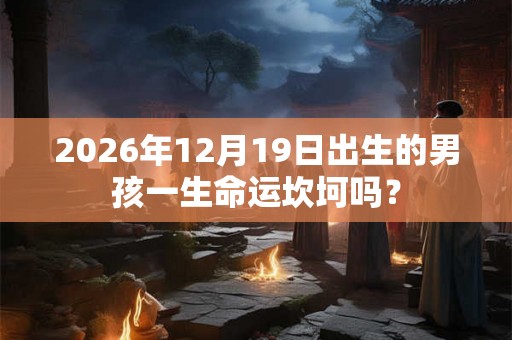 2026年12月19日出生的男孩一生命运坎坷吗？