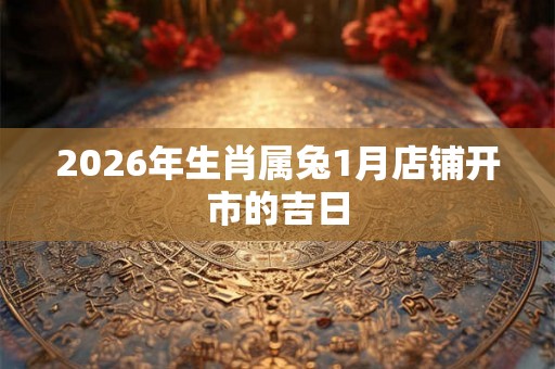 2026年生肖属兔1月店铺开市的吉日 2026年生肖属兔1月店铺开市的吉日