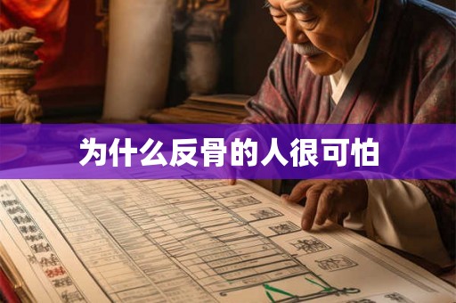 为什么反骨的人很可怕