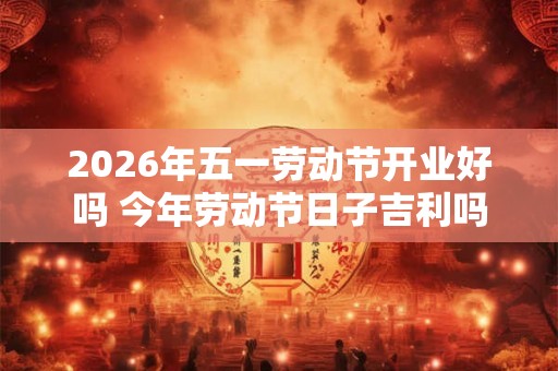 2026年五一劳动节开业好吗 今年劳动节日子吉利吗
