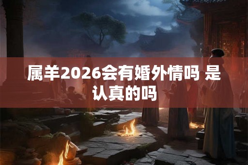属羊2026会有婚外情吗 是认真的吗
