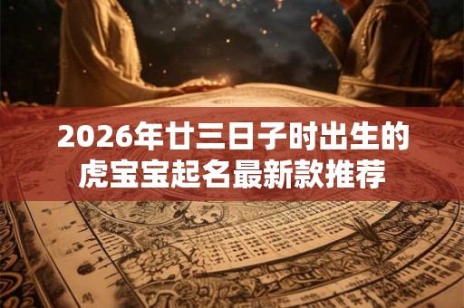 2026年廿三日子时出生的虎宝宝起名最新款推荐