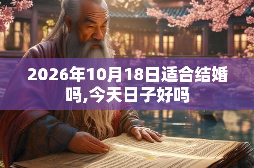 2026年10月18日适合结婚吗,今天日子好吗