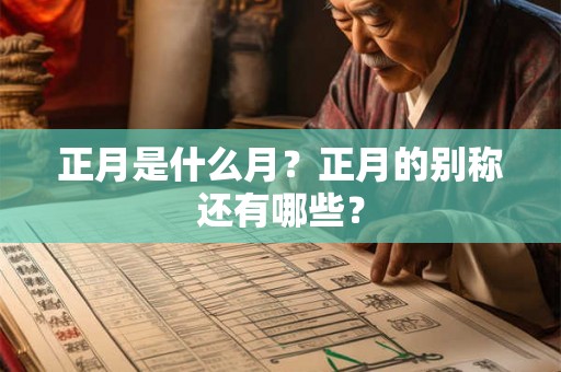 正月是什么月？正月的别称还有哪些？