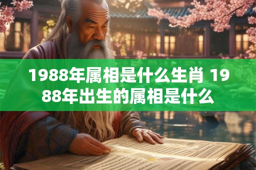 1988年属相是什么生肖 1988年出生的属相是什么