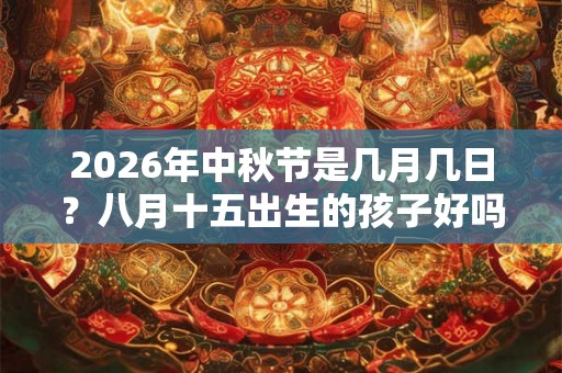 2026年中秋节是几月几日？八月十五出生的孩子好吗？