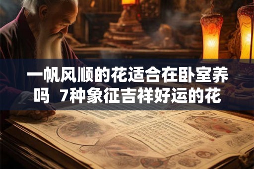 一帆风顺的花适合在卧室养吗  7种象征吉祥好运的花