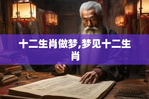 十二生肖做梦,梦见十二生肖