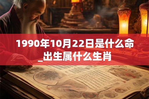 1990年10月22日是什么命_出生属什么生肖