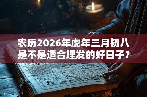 农历2026年虎年三月初八是不是适合理发的好日子？