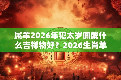 属羊2026年犯太岁佩戴什么吉祥物好？2026生肖羊害太岁带什么
