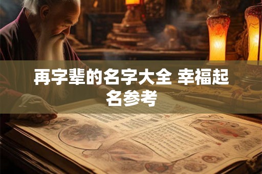 再字辈的名字大全 幸福起名参考