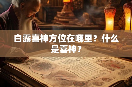 白露喜神方位在哪里?什么是喜神? 白露喜神方位在哪里?什么是喜神?