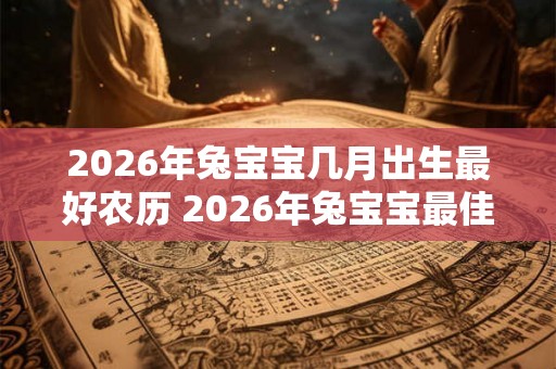 2026年兔宝宝几月出生最好农历 2026年兔宝宝最佳出生月份是什么
