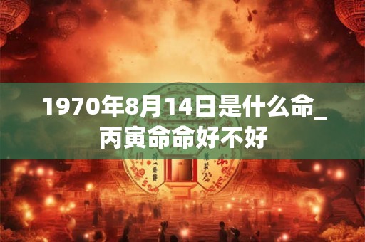 1970年8月14日是什么命_丙寅命命好不好
