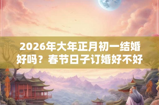 2026年大年正月初一结婚好吗？春节日子订婚好不好？
