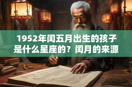 1952年闰五月出生的孩子是什么星座的？闰月的来源你知道吗？