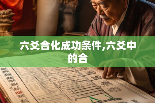 六爻合化成功条件,六爻中的合