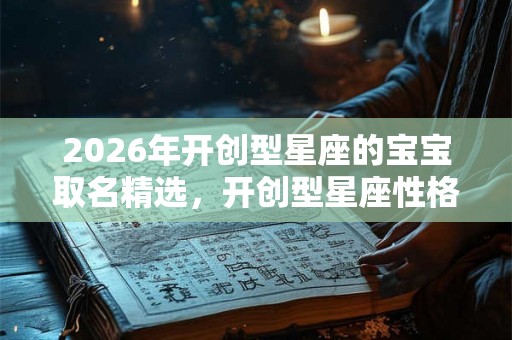 2026年开创型星座的宝宝取名精选，开创型星座性格