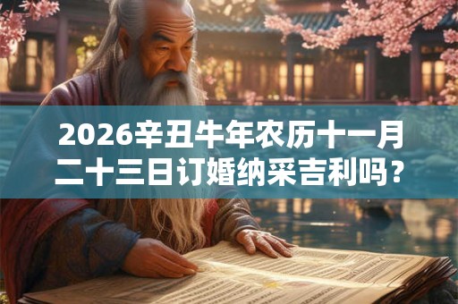 2026辛丑牛年农历十一月二十三日订婚纳采吉利吗？