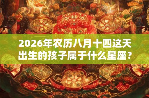 2026年农历八月十四这天出生的孩子属于什么星座? 2026年农历八月十四这天出生的孩子属于什么星座?