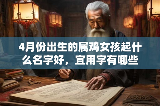 4月份出生的属鸡女孩起什么名字好，宜用字有哪些