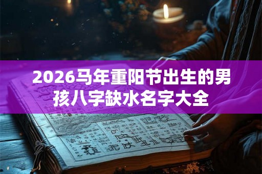 2026马年重阳节出生的男孩八字缺水名字大全